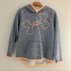 UNDER ARMOUR Girls Fleece Lined Hooded Pull Over